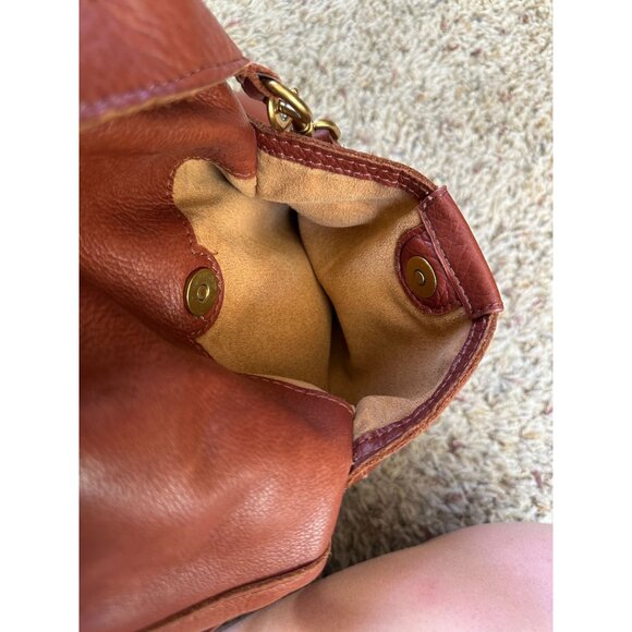 American Leather Co. Womens Brown Leather Shoulder Bag Detachable Straps - Picture 5 of 10